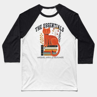 Whiskers, Words and Wildflowers Baseball T-Shirt